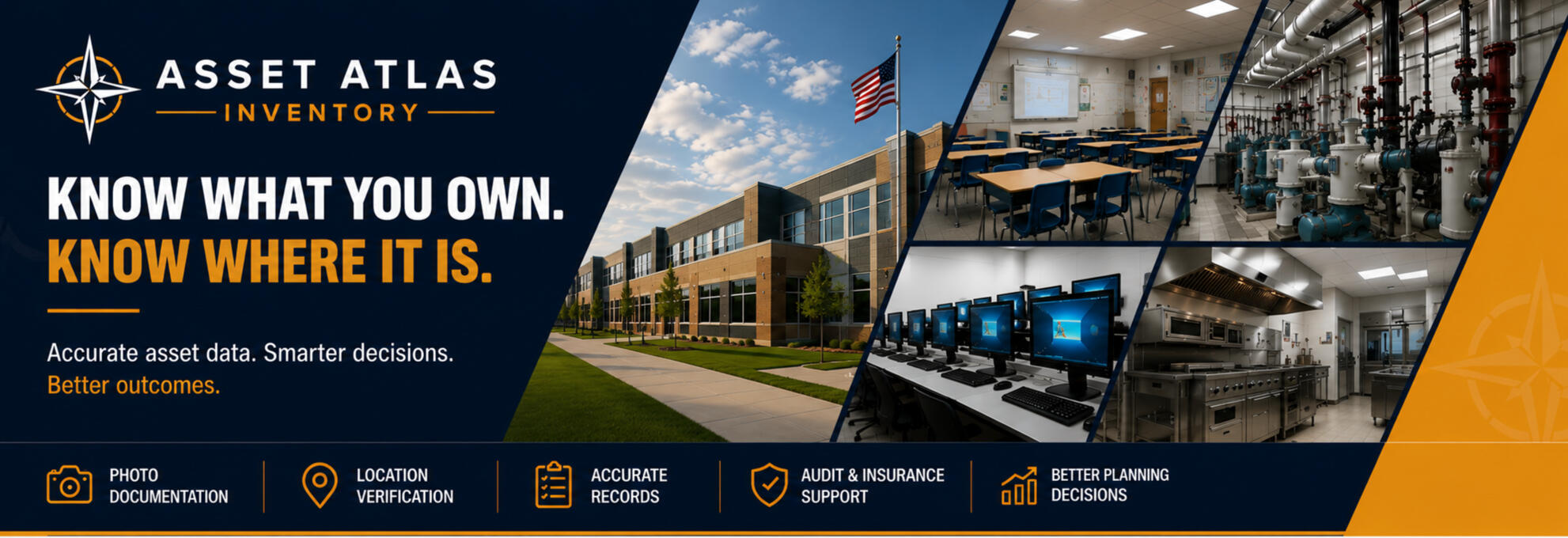 Every Asset Atlas project includes organized digital deliverables designed to support planning, audits, insurance documentation, asset verification, and long-term record management.